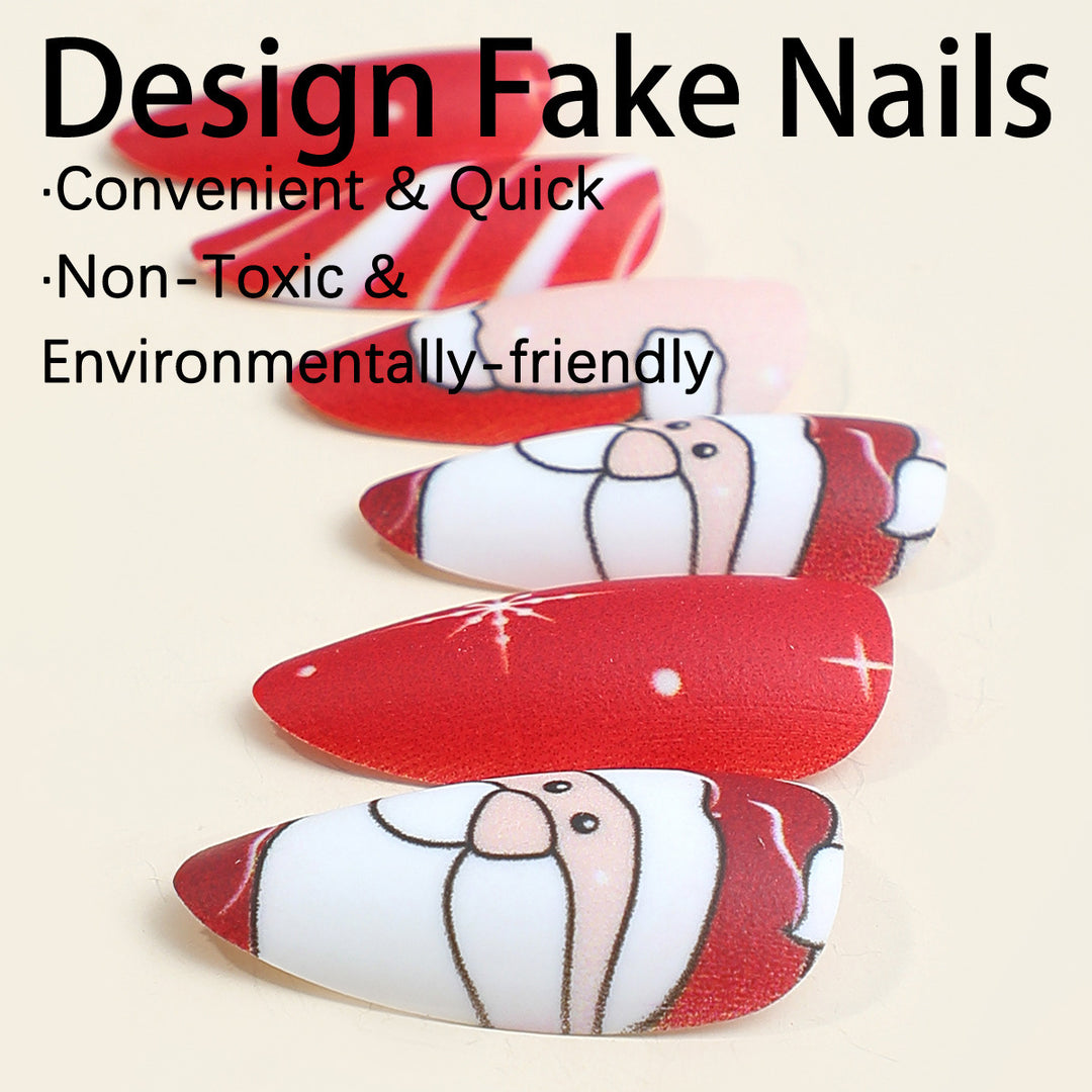 Art nail set with festive Christmas design Stornfield