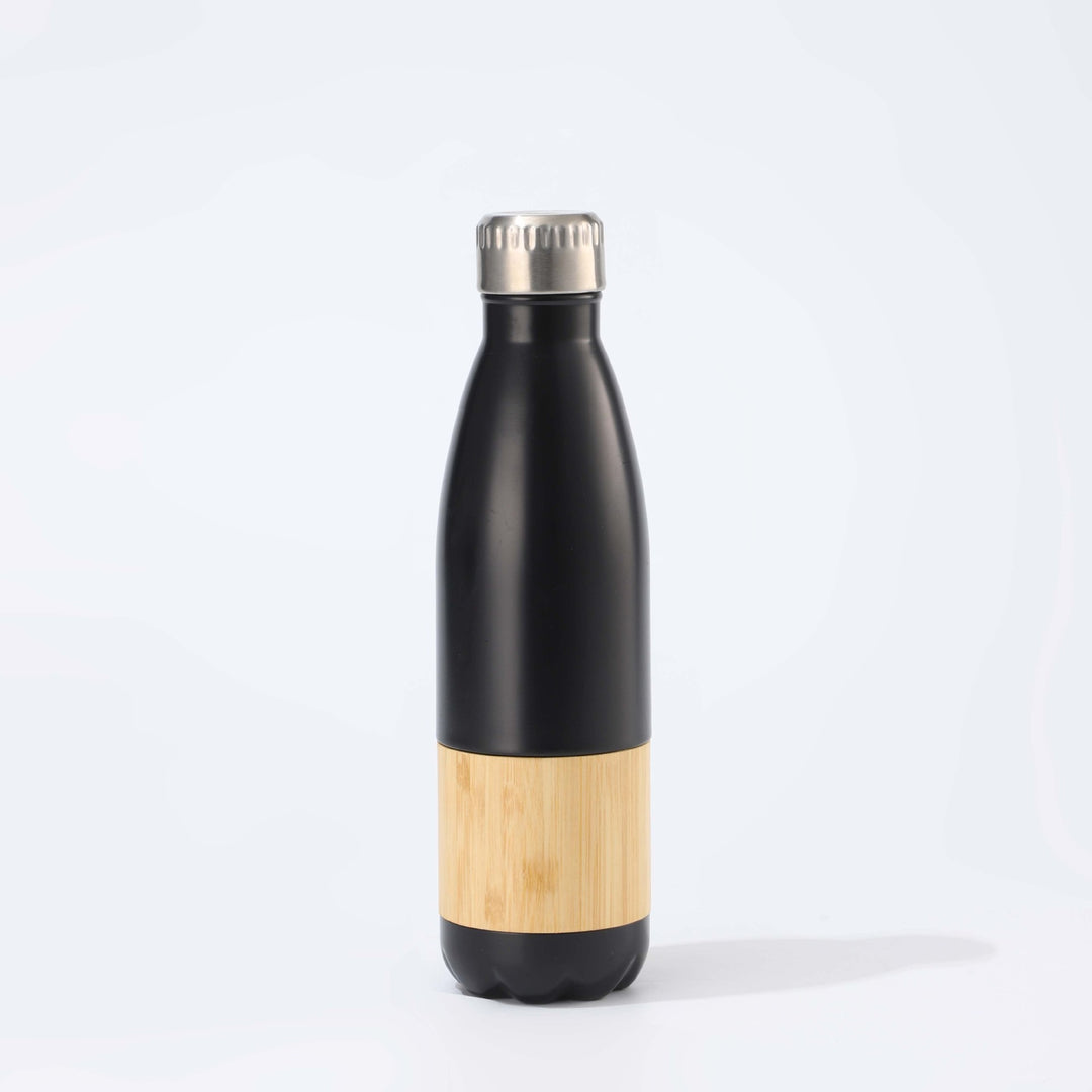 Women Stainless Steel Drinking Bottle with Bamboo Application Stornfield