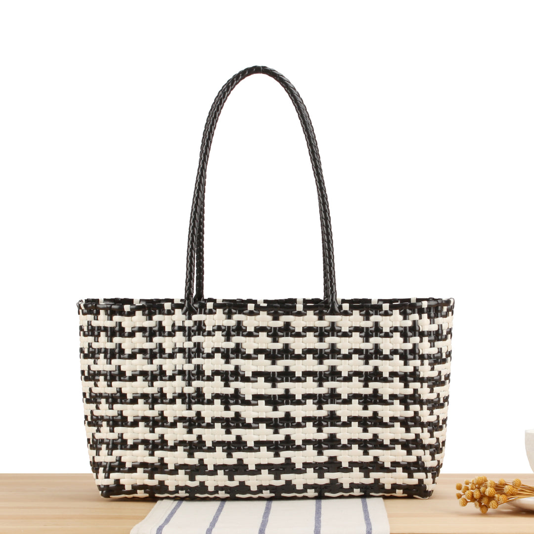 Braided Tote Bag with Stylish Patterns Stornfield