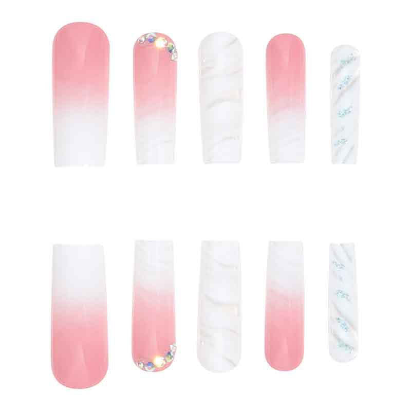 Premium Acrylic Square Press-On Nails Stornfield
