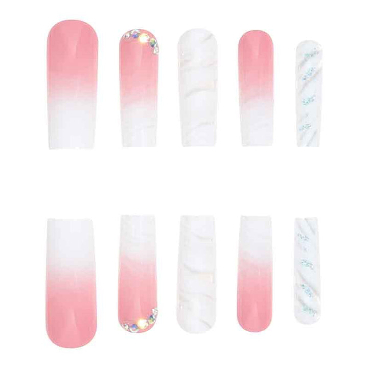 Premium Acrylic Square Press-On Nails Stornfield