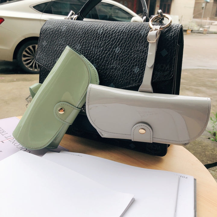 Stylish Patent Leather Eyeglasses Case Stornfield
