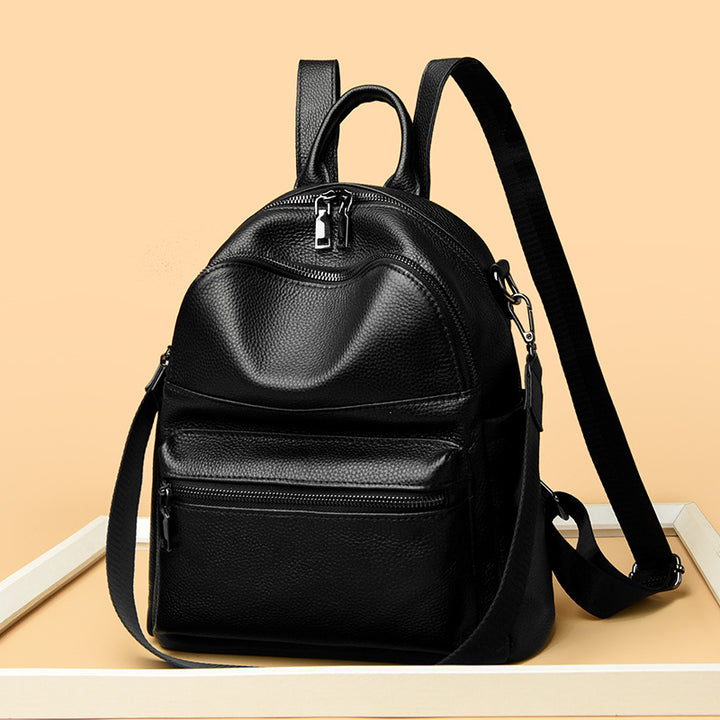 Premium Leather Multi-Pocket Backpack Stornfield