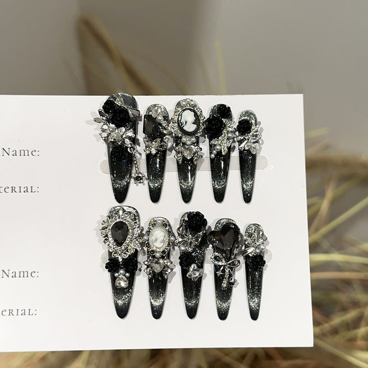 Gothic-Inspired Nail Art Kit