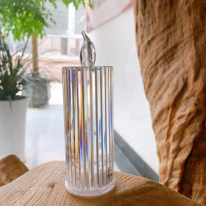 Decorative Crystal LED Flameless Candle Jar Stornfield