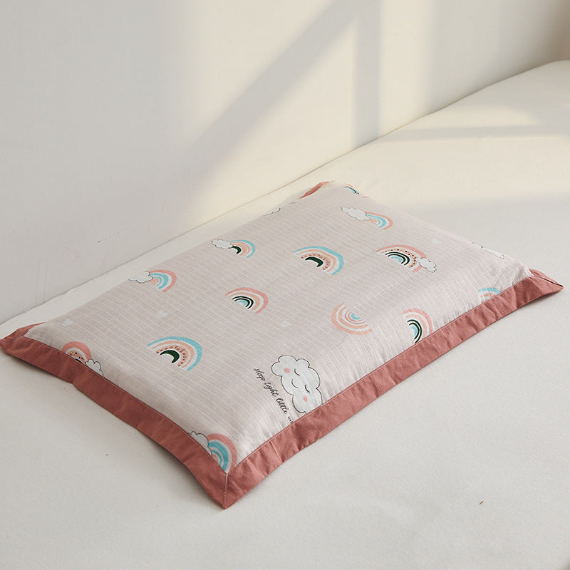 Cozy pillow with colorful rainbow motif Stornfield