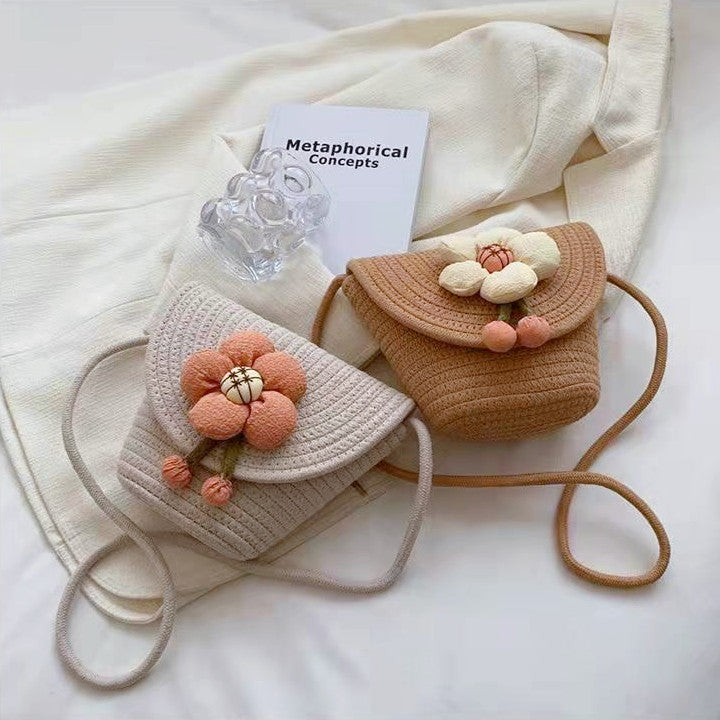 Handbag with 3D flower appliqué Stornfield