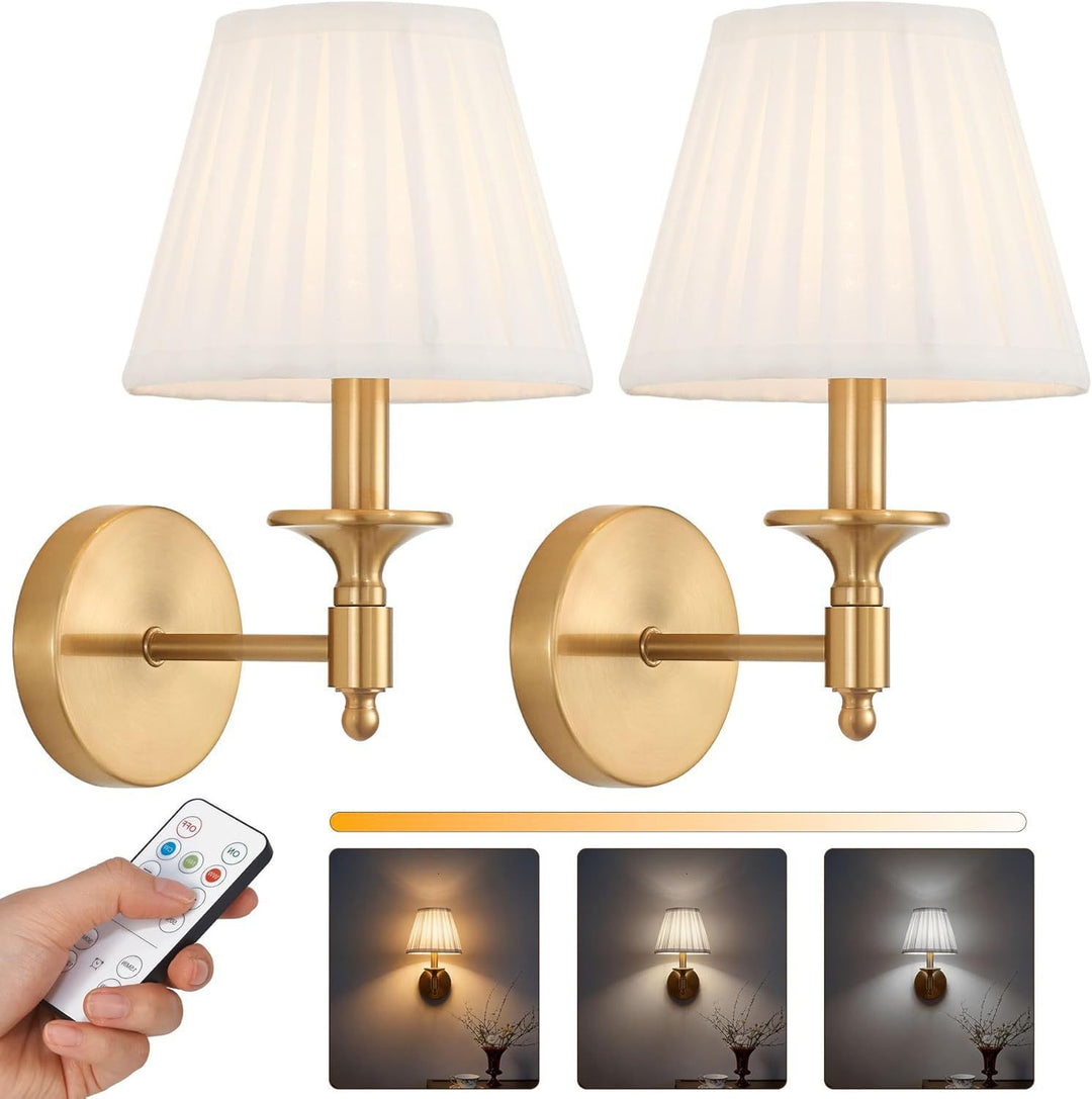 Remote-Controlled Wall Sconce