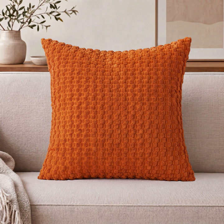 Decorative Textured Chenille Throw Pillow Cover