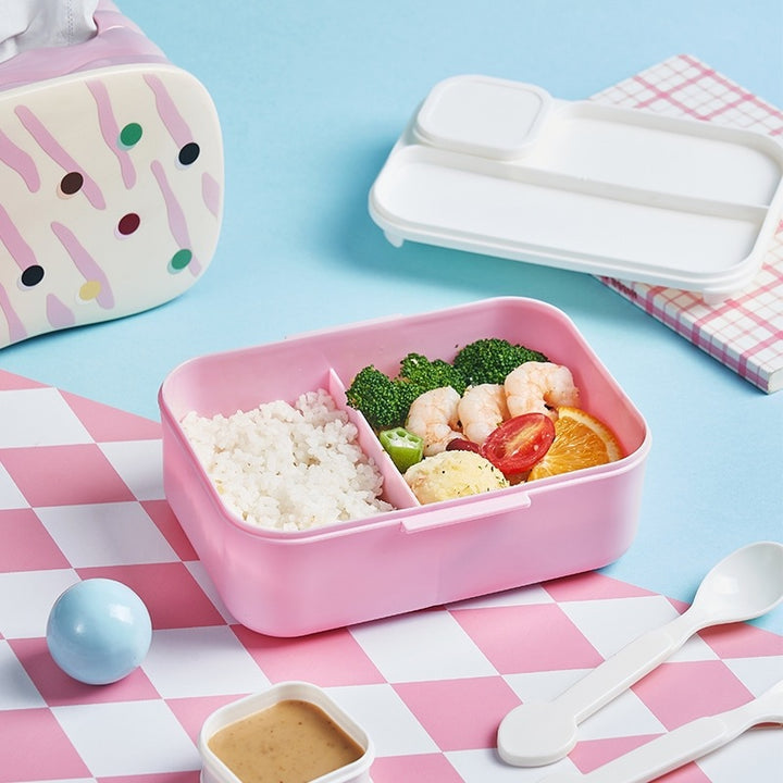 Cute Themed Lunch Box with Utensils