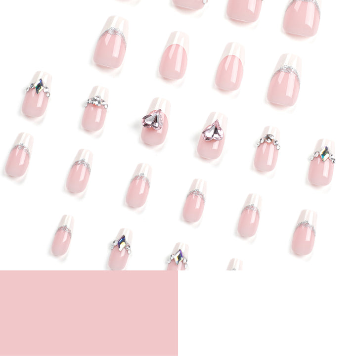 Artistic Nail Extensions with Gemstone Decorations Stornfield