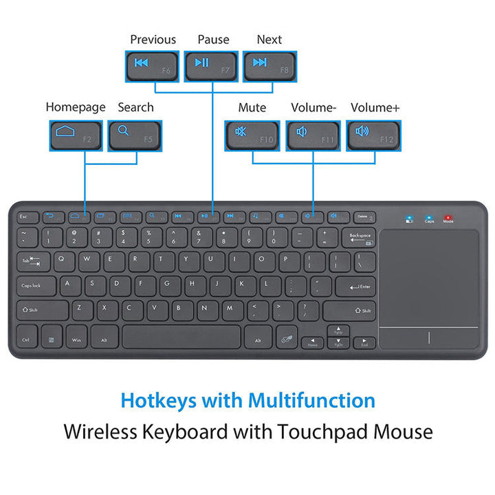 Wireless Touchpad Keyboard Stornfield