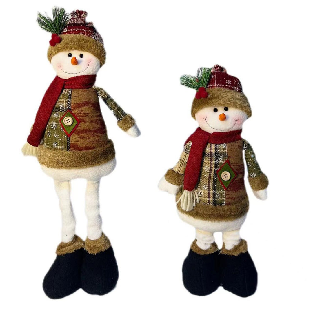 Decorative snowman figure in festive design