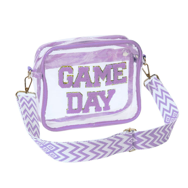 Transparent crossbody bag with stylish Game Day print Stornfield