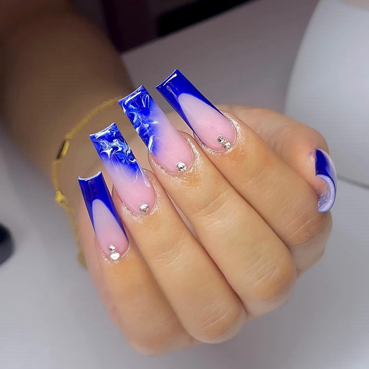 Ornate Butterfly-Inspired Acrylic Nail Extensions Stornfield