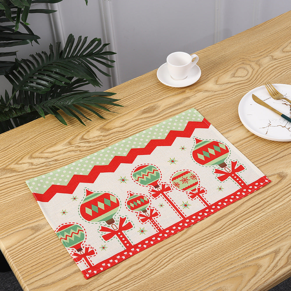 Christmas place mats with festive Santa motif Stornfield