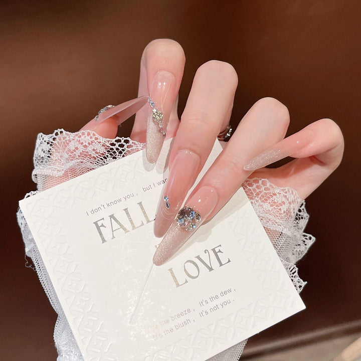 Luxury Rhinestone-Embellished Stiletto Press-On Nails Stornfield