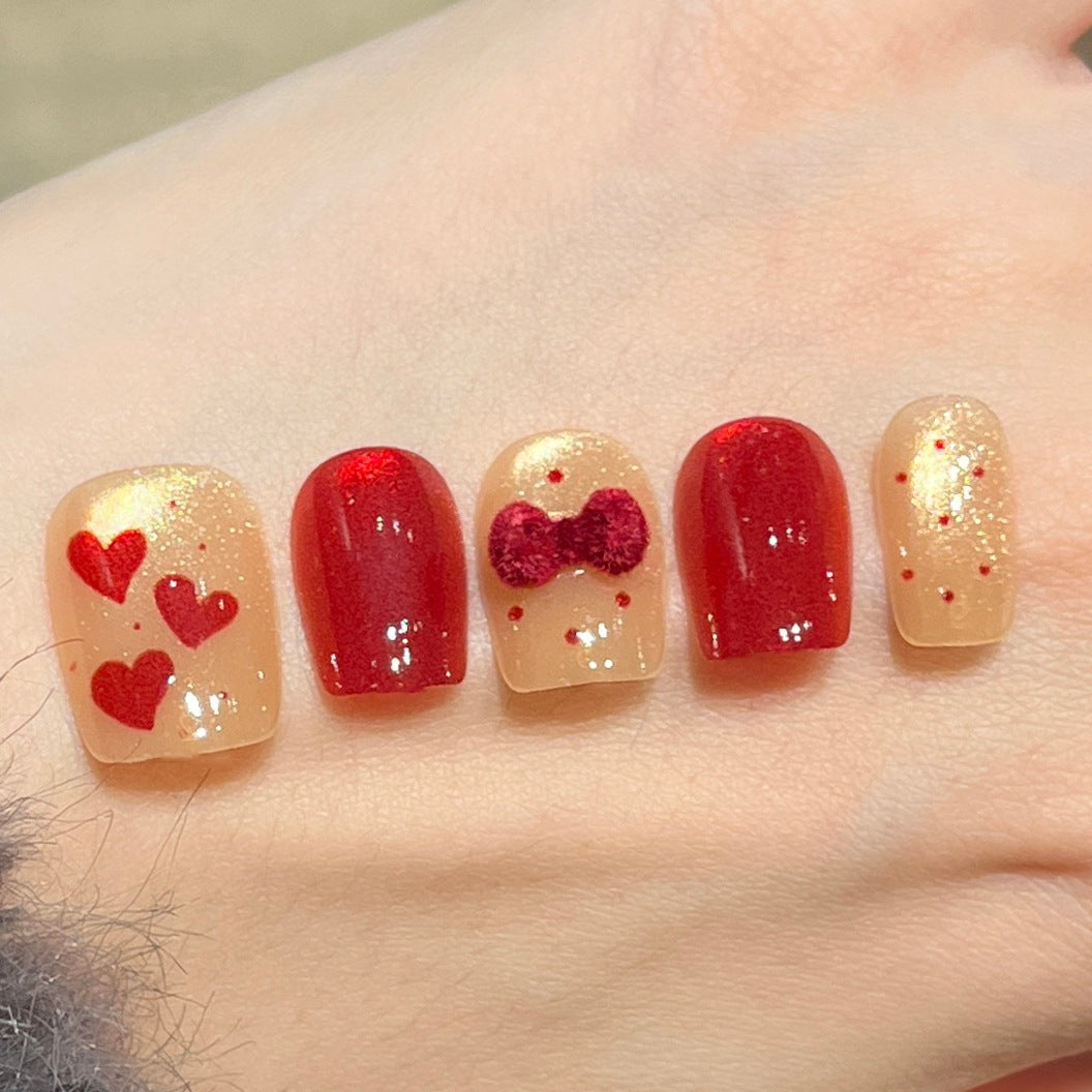 Festively Themed Press-On Nail Art Set Stornfield