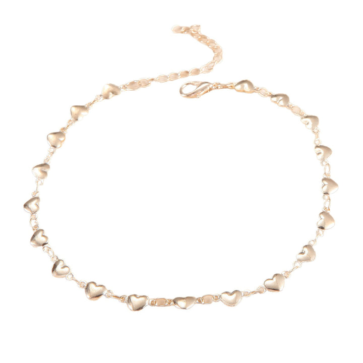 Heart-Inspired Chain Anklet Stornfield