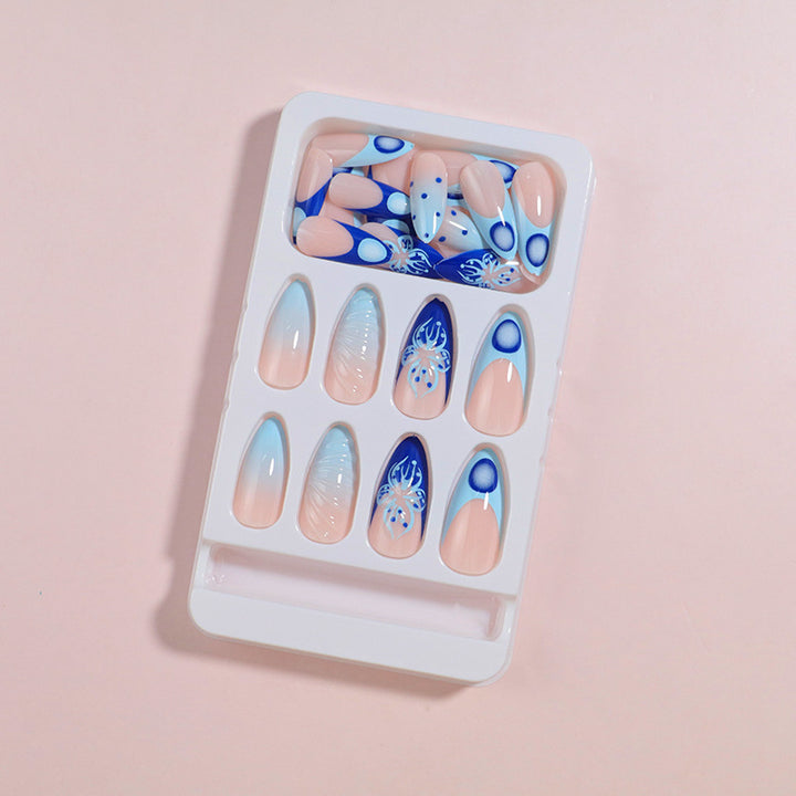 DIY Artistic Press-On Nail Set Stornfield