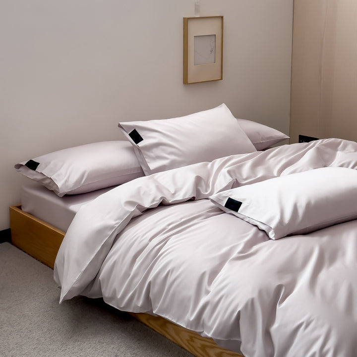 Luxury Cotton Sateen Duvet Cover Set with Envelope Pillowcases