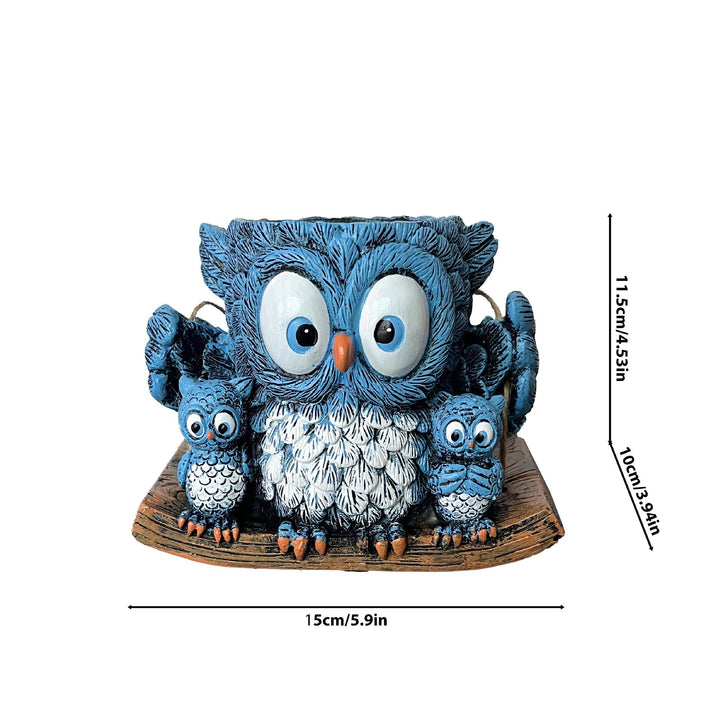 Owl-shaped decorative flower pot Stornfield