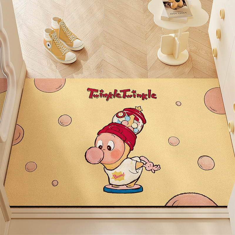 Cartoon-Themed Welcome Mat for Home Entrance