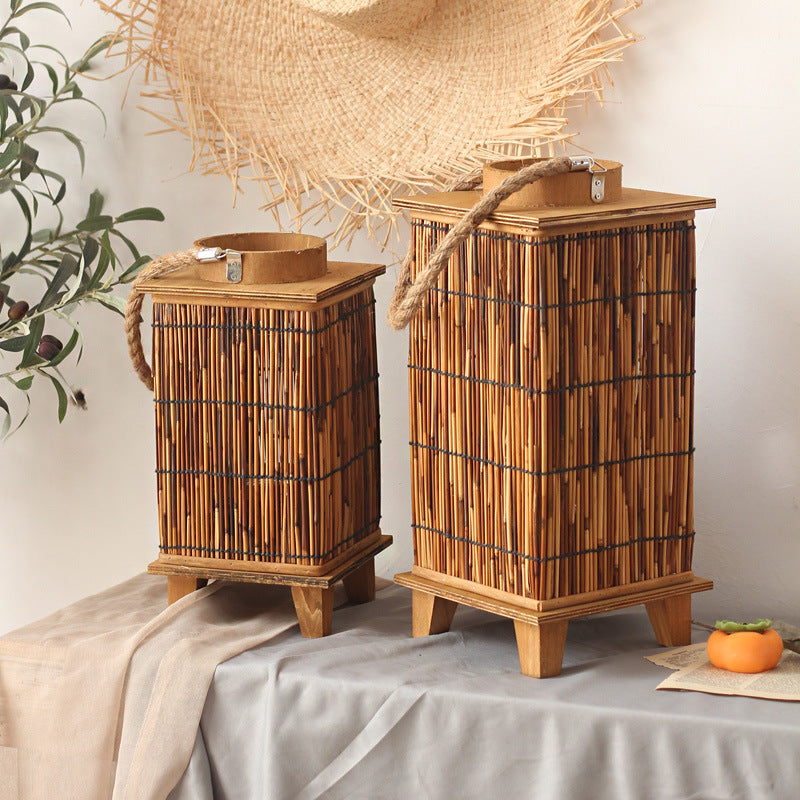 Handcrafted lantern made of natural material Stornfield