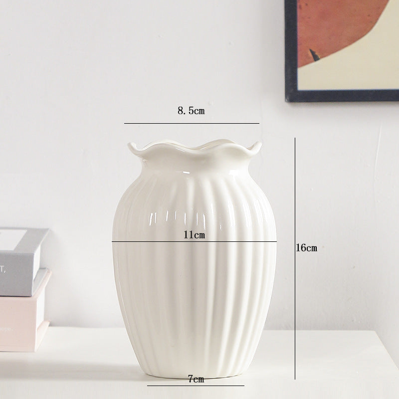 Elegant Textured Ceramic Flower Vase Stornfeild 1790310358