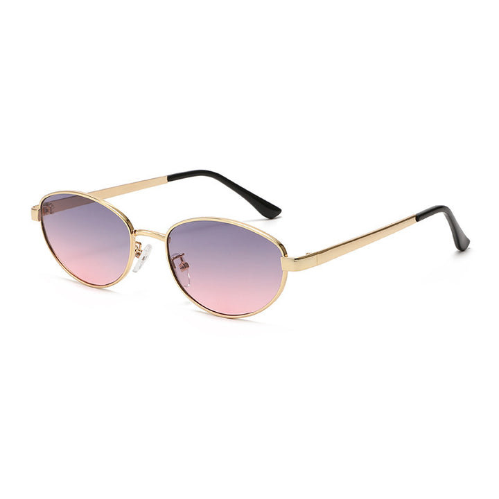 Women's fashionable sunglasses with narrow metal frame Stornfield