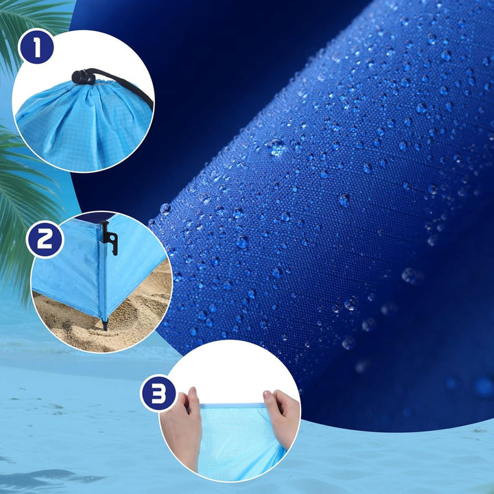Versatile Sand-Free Beach Mat with Anchor System Stornfield