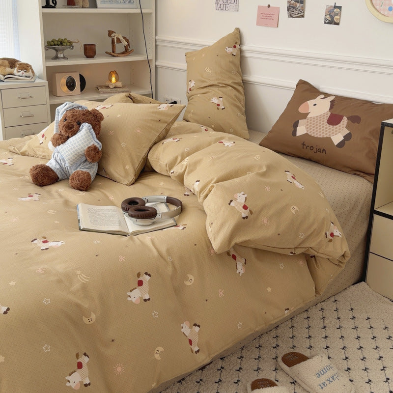 Cute Panda-Themed Bedspread Set