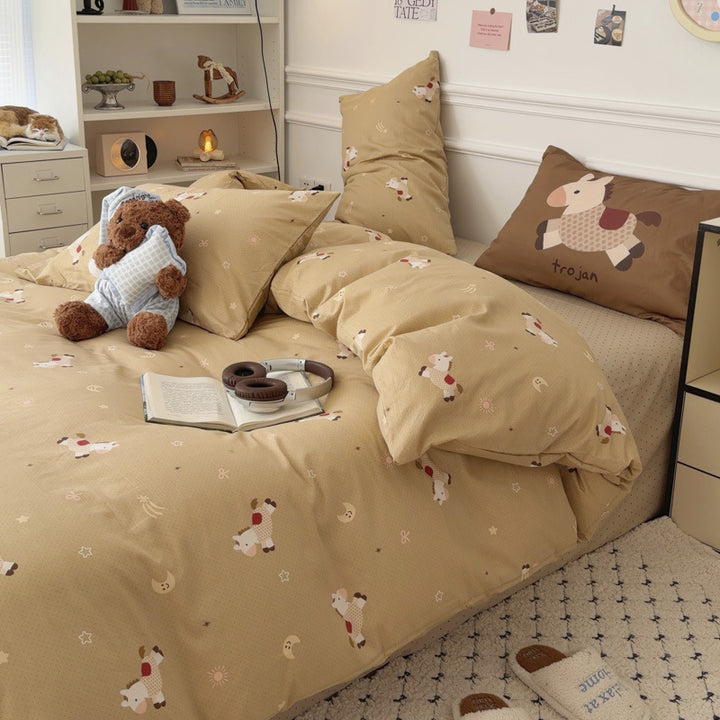 Cute Panda-Themed Bedspread Set