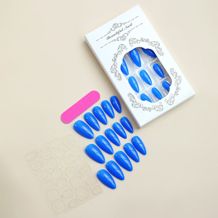 Acrylic nail set with elegant, shiny design Stornfield
