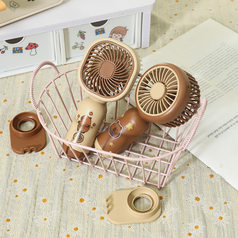 Ladies Portable Hand Fan with USB Charging Function and Flexible Tilt Mechanism Stornfield