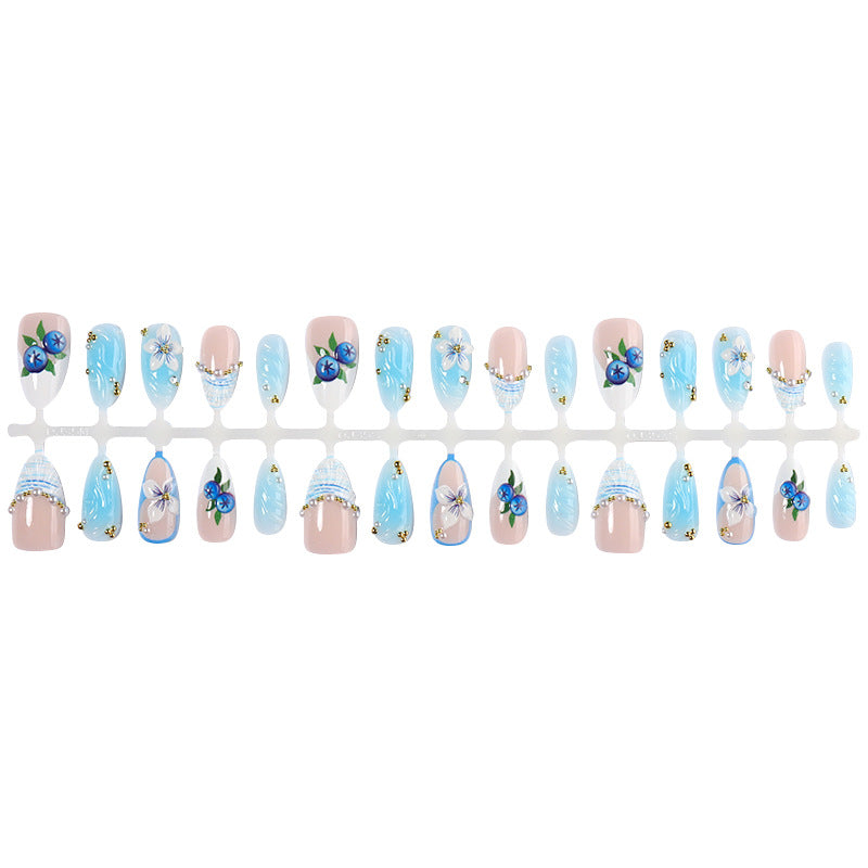 Decorative Floral Press-On Nail Set Stornfield 1788495872