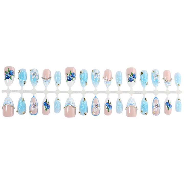 Decorative Floral Press-On Nail Set Stornfield 1788495872