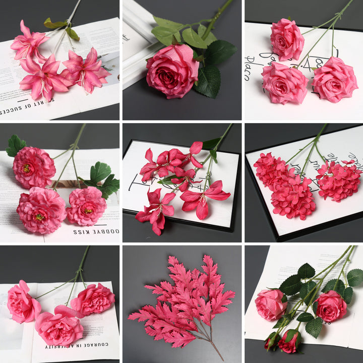 Decorative Fabric Carnation Stem for Home Display