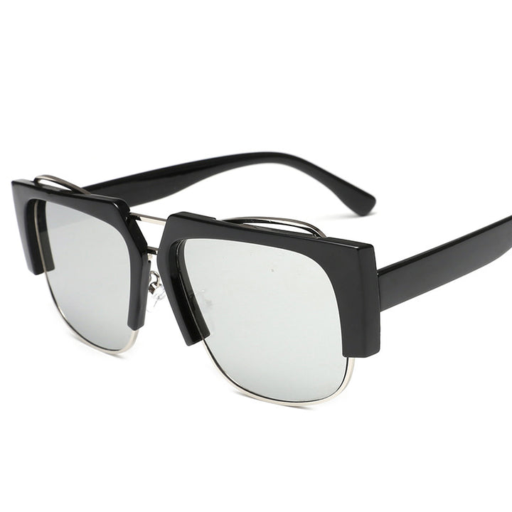 Women Fashion Square Sunglasses with Unique Chain Design Stornfield