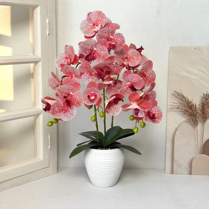 Artificial Orchid Plant for Home Decor Display