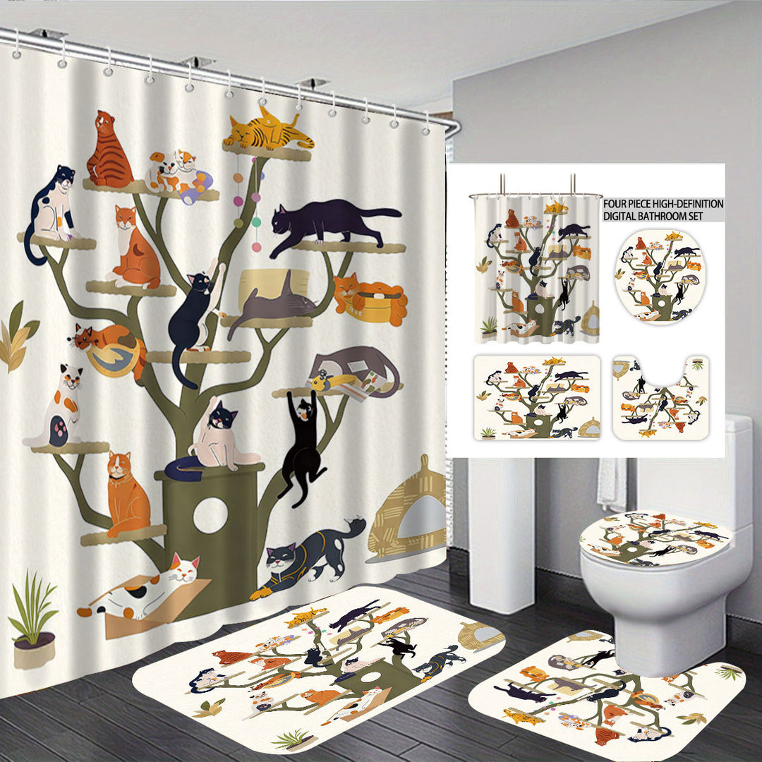 Digital Floral Theme Bathroom Décor Set Stornfield