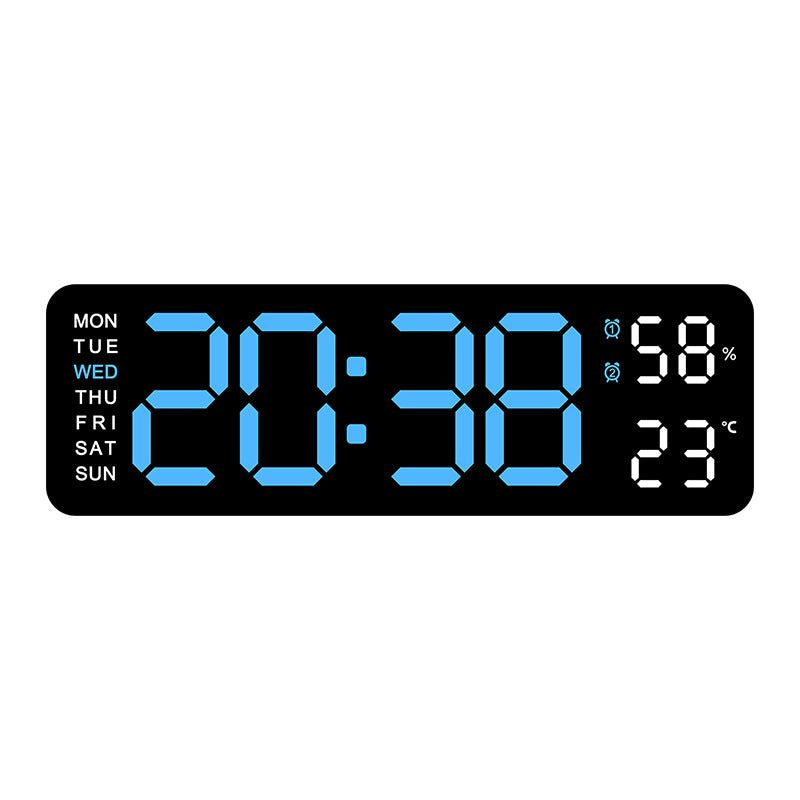 Digital wall clock with temperature and humidity display Stornfield