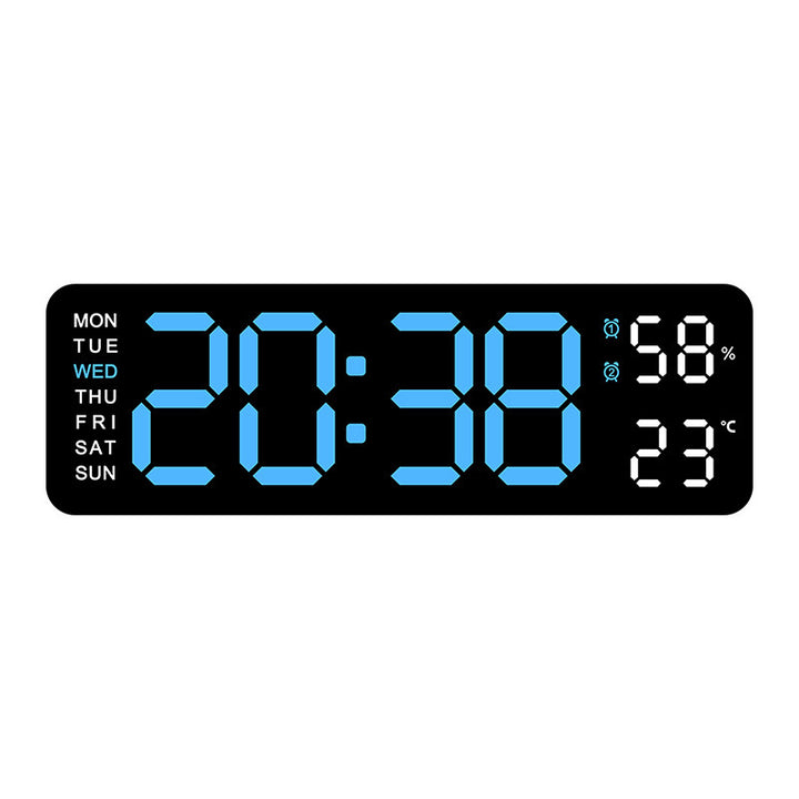 Digital wall clock with temperature and humidity display Stornfield
