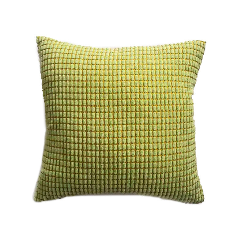 Textured Waffle-Weave Cotton Lumbar and Square Pillow Covers Set