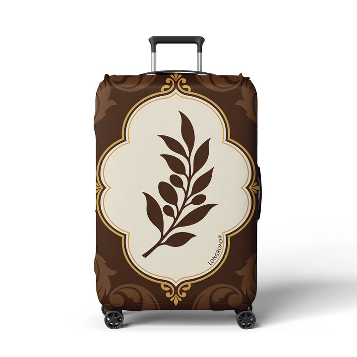 Women’s suitcase cover with floral lavender pattern Stornfield