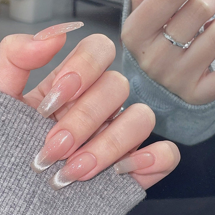 Premium Glossy Ombre Press-On Nails Stornfield