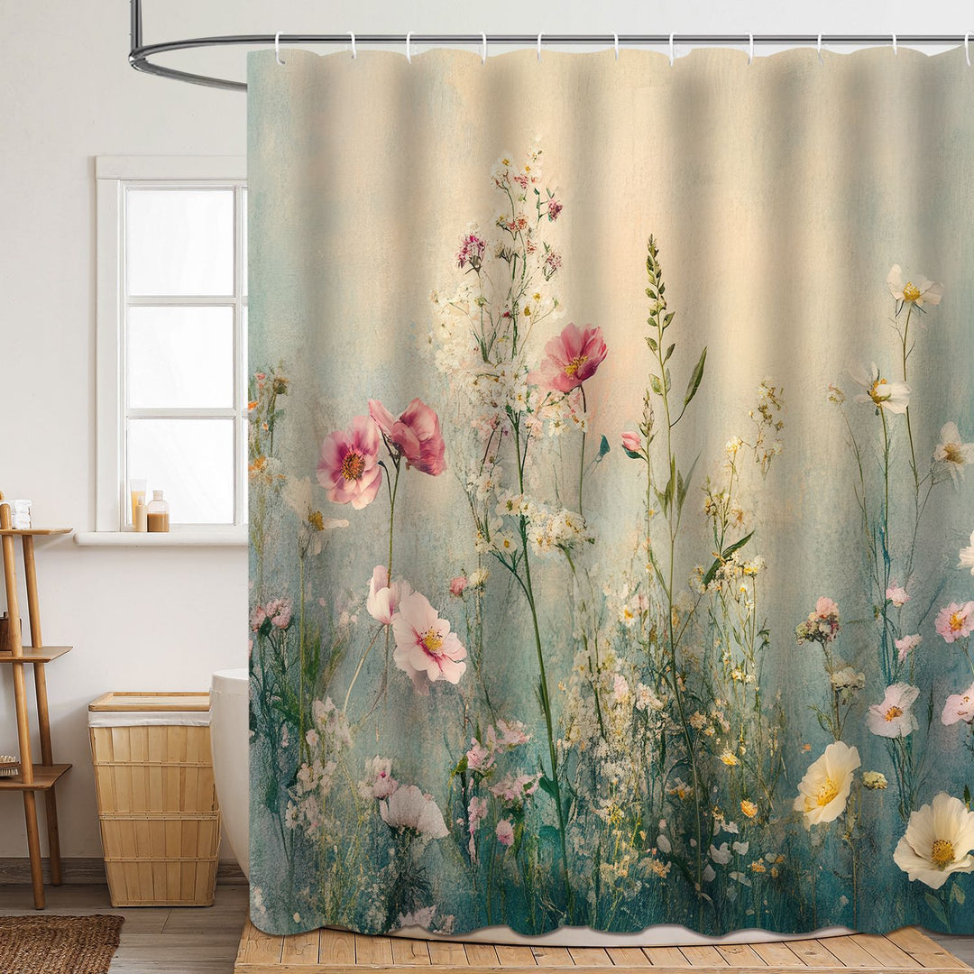 Floral Patterned Bathroom Shower Curtain Stornfield