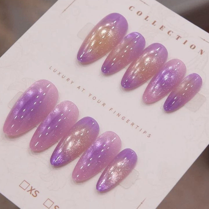 Elegant Ombre Press-On Nail Art