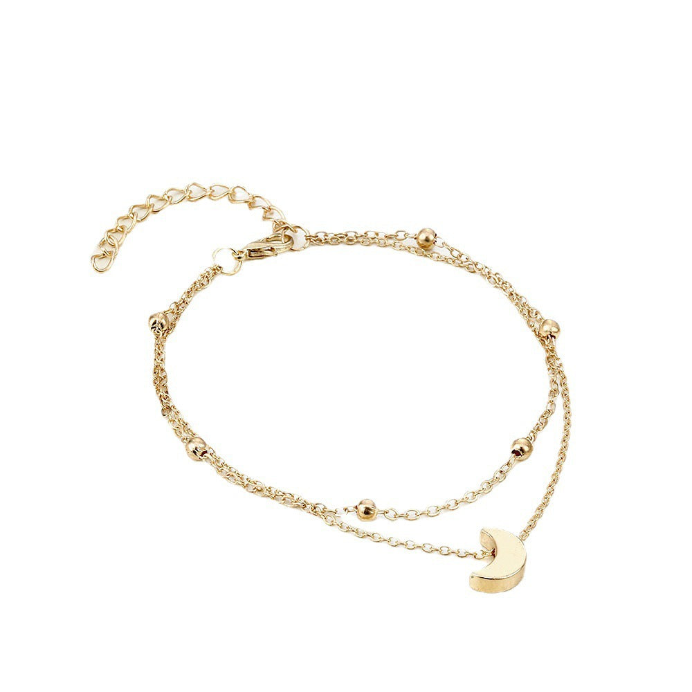 Celestial Moon Charm Anklet Stornfield