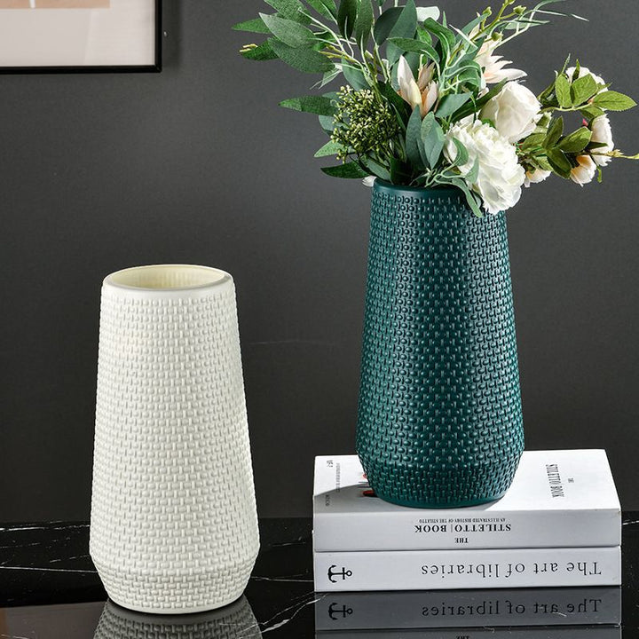Textured Woven Decorative Vase Stornfeild